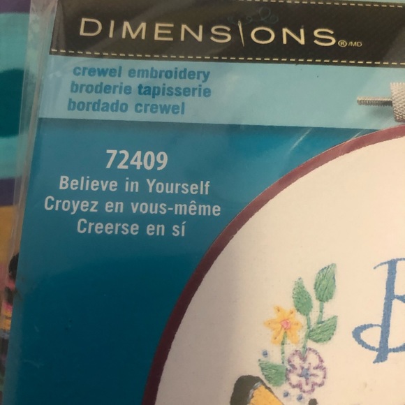 “Believe in yourself “. Cross stitch kit - Picture 3 of 5